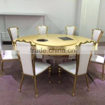 Wholesale Marble Round Dining Table and Chair photo-2