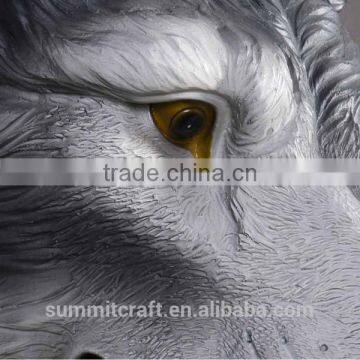 Resin Wall Animal Head Mount Carved Wolf Head photo-5