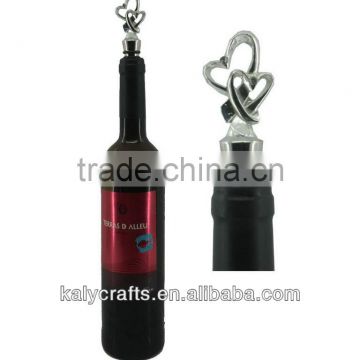 decorations for wedding gifts heart wine stopper