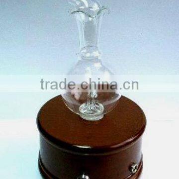 Elegant Wooden and Glass LED Aroma Diffuser Nebulization Essential Oil Diffuser