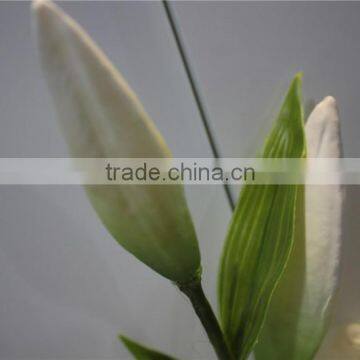 Hot Sale Brand Name Decorative Artificial Two Flowers Two Buds Lily photo-4