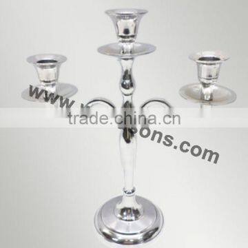 ALUMINIUM CANDELABRA 5 LIGHT FOR WEDDING DECORATION photo-2