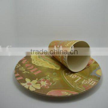 BSCI Audit Hot-sell Bamboo Fiber Dinner Set (BC-CS1008) photo-3