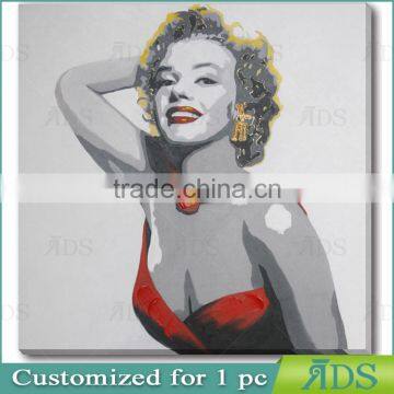 Amazon Hotselling 100% Handmade Wall Art Beautiful Girl Sex Oil Picture Painting photo-6