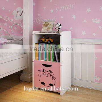 Hot Selling Wood Doors Designs Modern Cute Bedside Cabinet photo-5