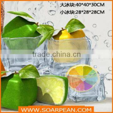 Window Display Props Marketing Promotional Special Clear Resin Ice Cubes photo-2