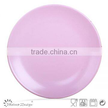 Pink Color Stoneware dinner plate