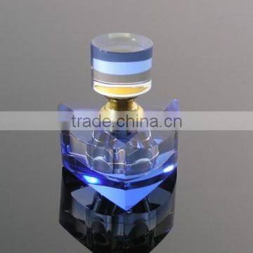 Triangle Blue Crystal Car Perfume Bottle Base