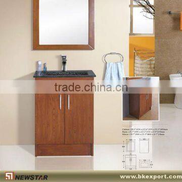 Ceramic basin vanity cabinet single bath cabinet