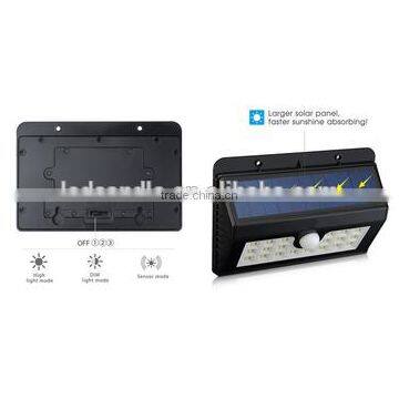 Garden Light, 3.7V Solar Panel Waterproof Wireless 20 LED Solar Motion Sensor Night Auto Lights photo-2