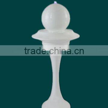 Simple Saucer Shape Fiber Glass Water Fountain With Led Ball photo-2
