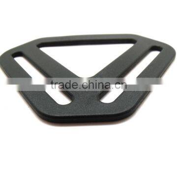 2" Black Suspender Back Crosser, Triangle Plastic Adjustable Slider For Backpack, Plastic Adjuster Buckle for Backpack photo-5