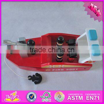 2016 New Design Funny Wooden Toy Boats for Toddlers W04F004 photo-4