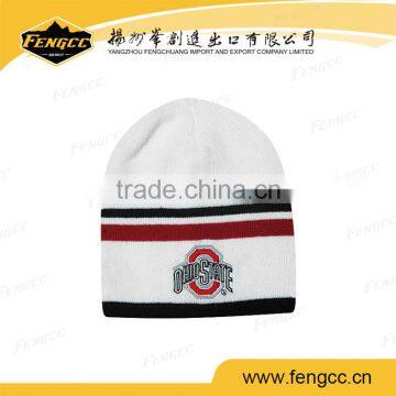 Jacquard Customized Football Team Embroidery Logo Knitted Hat photo-3