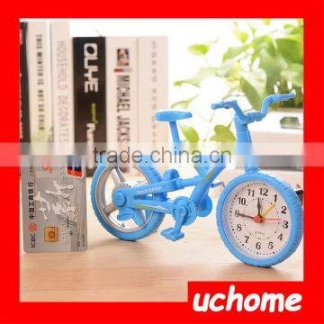 UCHOME Plastic Mini Cartoon Funny Creative Table Wake Up Bike Cycle Bicycle Alarm Clock photo-5