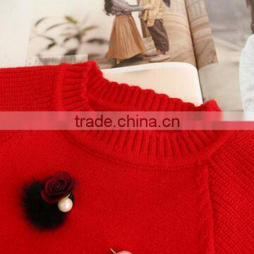 New Design Blank Pullover Style Girls Knitting Patterns Bat Sleeve Sweater photo-4