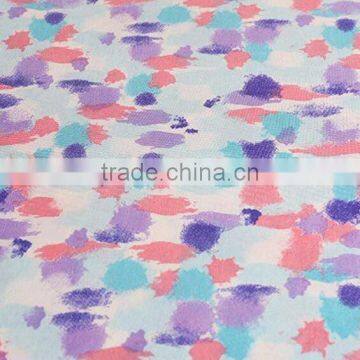 plolyester spandex printed garment fabric