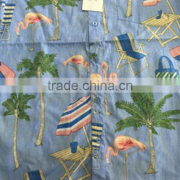 MENS PRINTED HAWAIIAN SHIRT V20160825