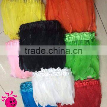 Wholesale multicolor decotation goose feather for party and wedding,15-20cm