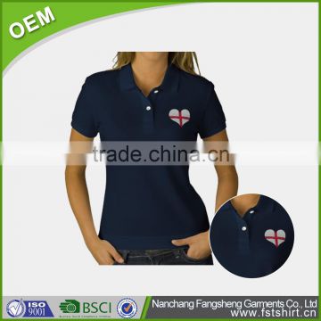 high-level 100 polyester v neck t shirt