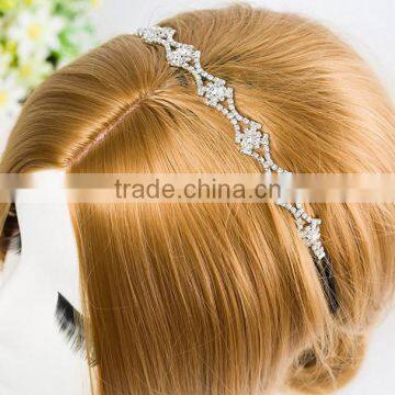 Sexy japanese hair accessories white cheap rhinestone hair jewelry bride hair accessories for wedding party