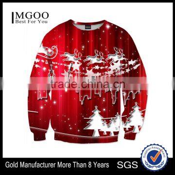MGOO New Design Christmas Sweatshirt For Men Snow Season Clothing Sublimation Print Crew Neck Sweatshirt photo-2