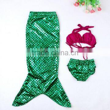 Swimmable Mermaid Tail Costume Swimwear Princess Mermaid Bikini Swimsuit photo-2