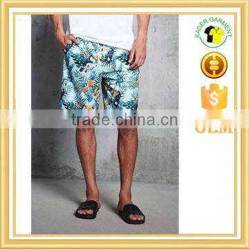 Summer dry fit shorts men sublimation floral printing beach shorts