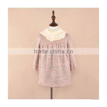 2015 Latest Girl Peppy Like Dress Pure Color Kid Clothing for School Baby Dress photo-4