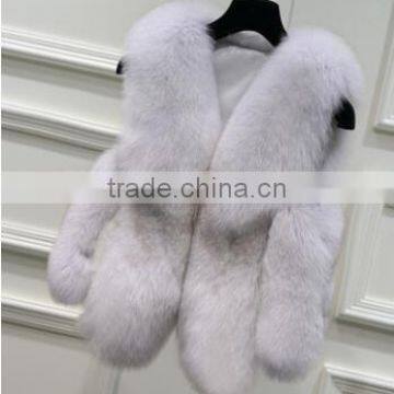 TJ-R-9 Soft simple fake fur vest women faux fox/fake fur vest