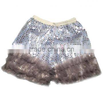Giggle Moon Remake Girls Matching Icing Short Sequins Pants Girls Chevron Three Ruffles Pants photo-5