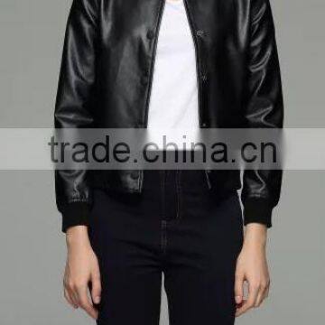 Runwaylover EY1043C Women pu Leather Jackets Ladies Short Jackets photo-3