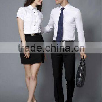 2015 Fashion Short Sleeve Women Dress Shirts With Good Quality