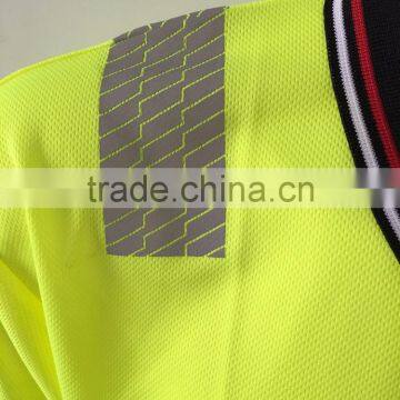 Mens Two-tone Flourescent AS/NZS High Visibility Reflective Chinastar Safety Polo Shirt photo-5