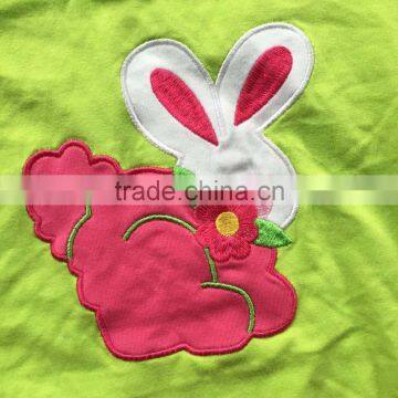 2016 New Easter Girls Dress Baby Girls Bunny Dress Ruffle Short Sleeves Summer Clothes With Accessories Set photo-2