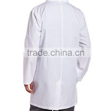 Quality Men Warm-up Scrub Jackets Long White Pockets Jacket photo-3