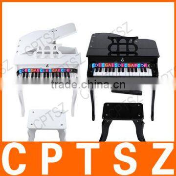 30 Keys Hardwood Learn-To-Play Piano Musical Instrument Toy Gift With Bench for Kid Child Baby Beginner Amateur photo-4