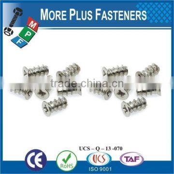 Taiwan M6.3 x 50MM Pozidrive Equivalent Flat Head Euro Cabinet Screw Confirmat Type B Nickel photo-3