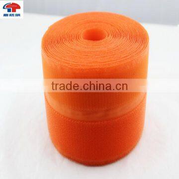 Orange hook and loop fastening tape in one size