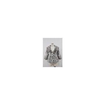 Faux fur coat, fake fur jacket, artificial fur garment (M6216)