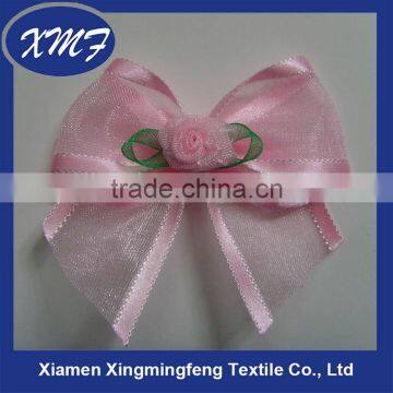 pink oganza ribbon flower decoration bows