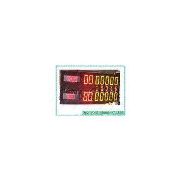 Custom Electronic Led Tennis Scoreboard Yellow Red , Stadium Scoreboard Energy Saving