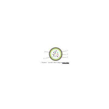 GYFXTY Non-metallic central tube micro duct optical fiber cable for installation by blowing