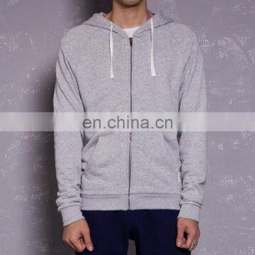 60% Cotton 40% Polyester Custom Logo Fitted Grey Color Hoodie