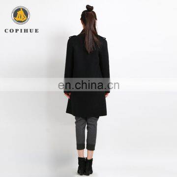 Chinese Credible Supplier Black Long Women Coat 2017 photo-6