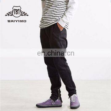 2017 Wholesale Fashion New Style Man With Pockets Cotton Knit Moto Harem Pant