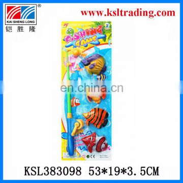 kids magnetic plastic cheap wind up fishing set