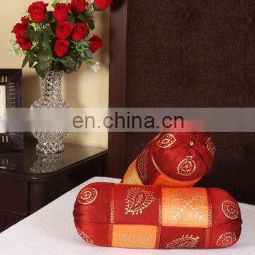 Gold Print Bolster Cover