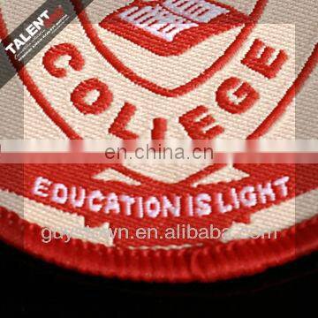 Wholesale Custom Private Woven Logo Badge for School Uniform photo-6