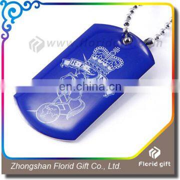 2017 cheap anodized aluminum dog tag/aluminum custom logo dog tags for cheap